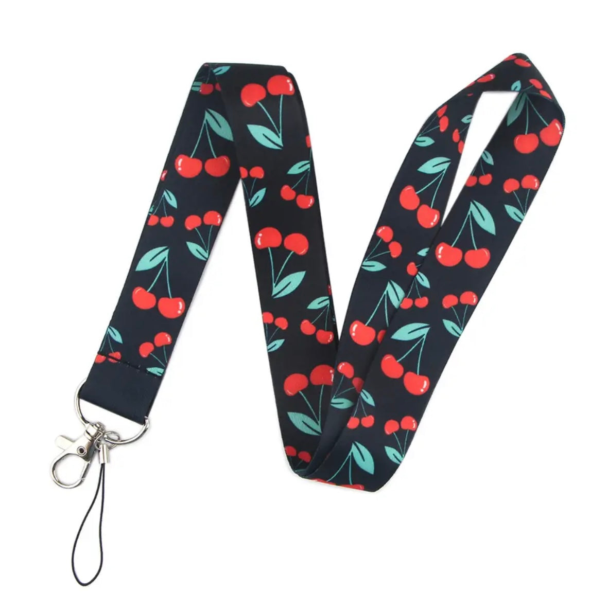 Cute Pattern Design Strap Lanyard Keychain