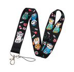 Cute Pattern Design Strap Lanyard Keychain