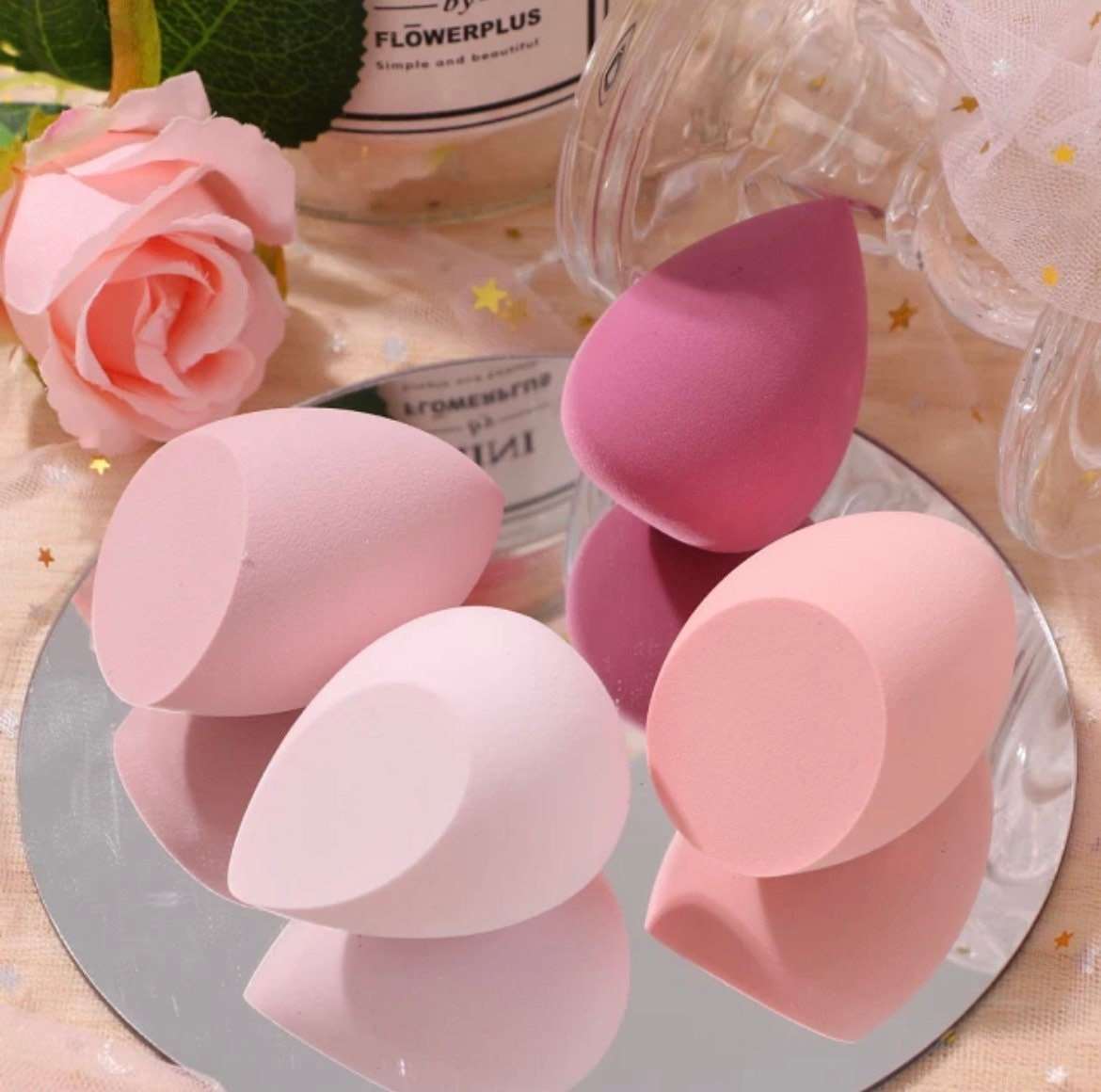 Kawaii Ombré Beauty Blender Set Makeup Sponges Pink Sweetheart