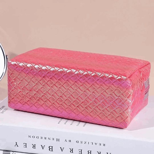 Metallic Pearl Cosmetic Makeup Bag Pouch Cosmetic & Toiletry Bags Pink Sweetheart