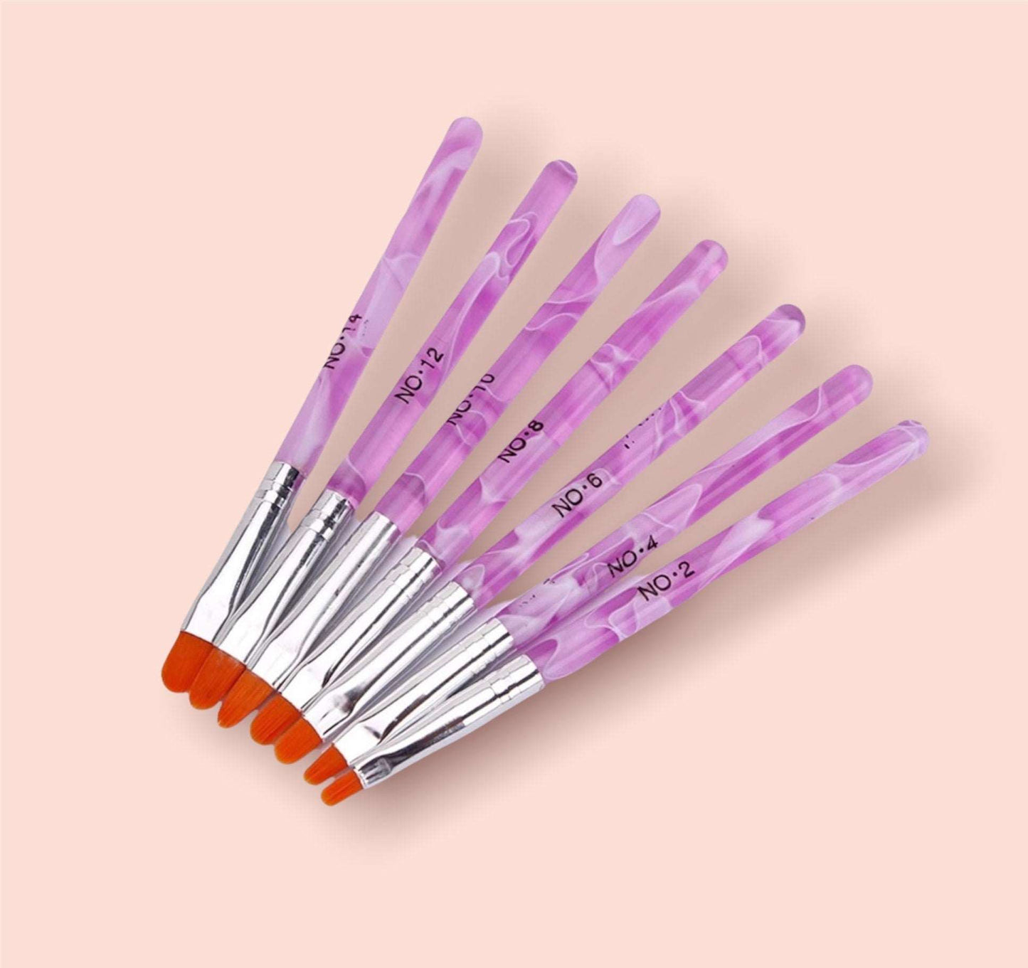 Nail Art Design Brush Set Manicure Tool Sets Pink Sweetheart