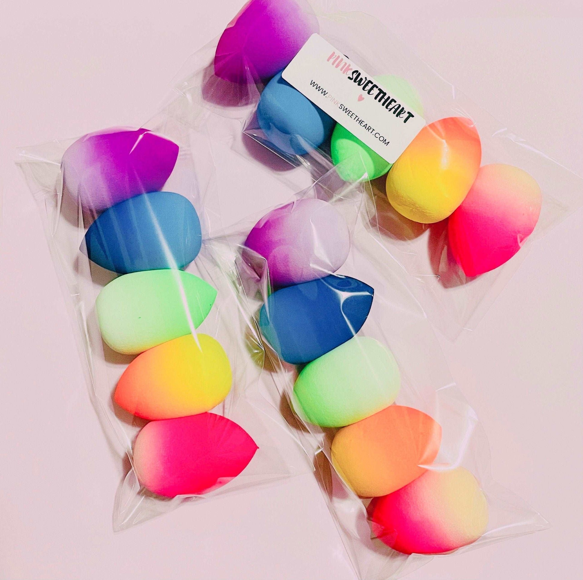 Ombre Rainbow Beauty Blender Sponges Makeup Sponges Pink Sweetheart