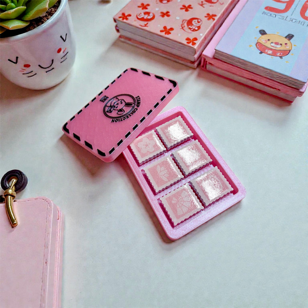 Pink Stamp Collection Clicker Fidget
