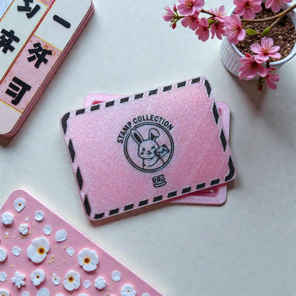 Pink Stamp Collection Clicker Fidget