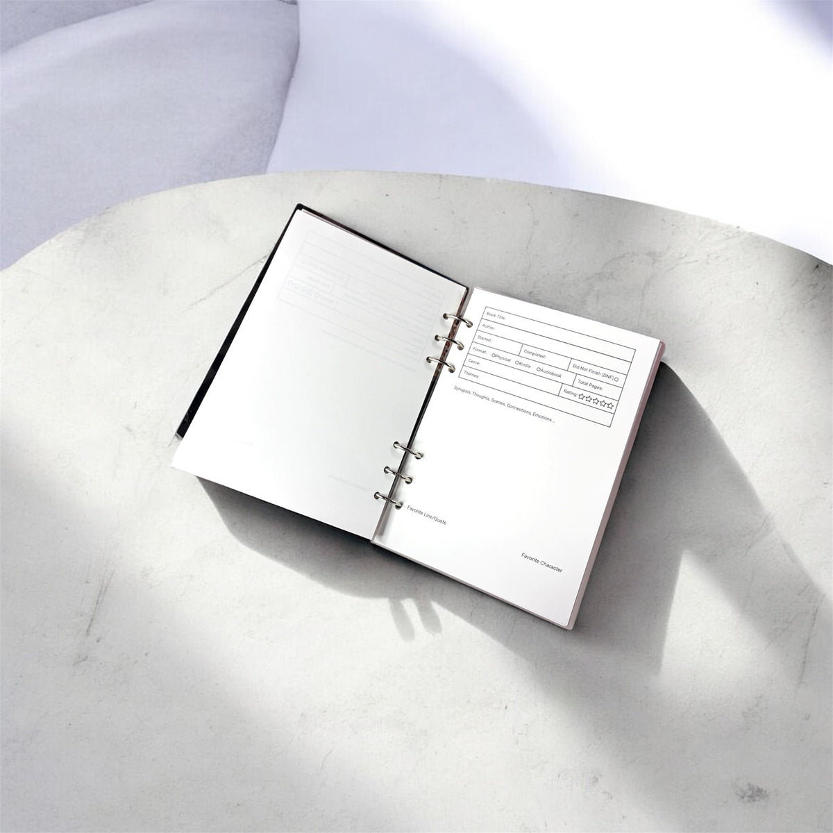 Acrylic Clear Cover Book Tracker