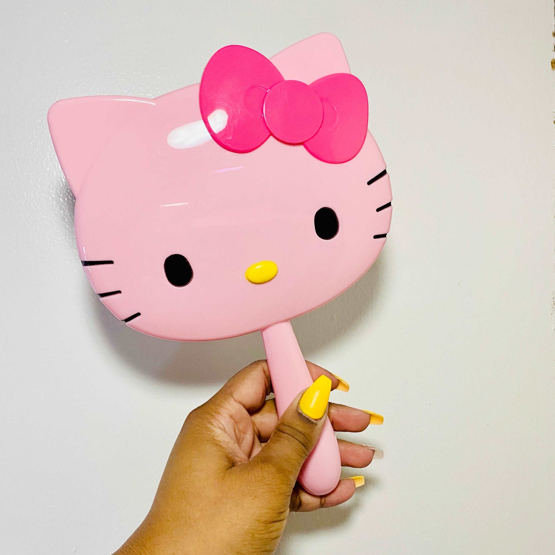 Pink Handheld Hello Kitty Mirror Face Mirrors Pink Sweetheart