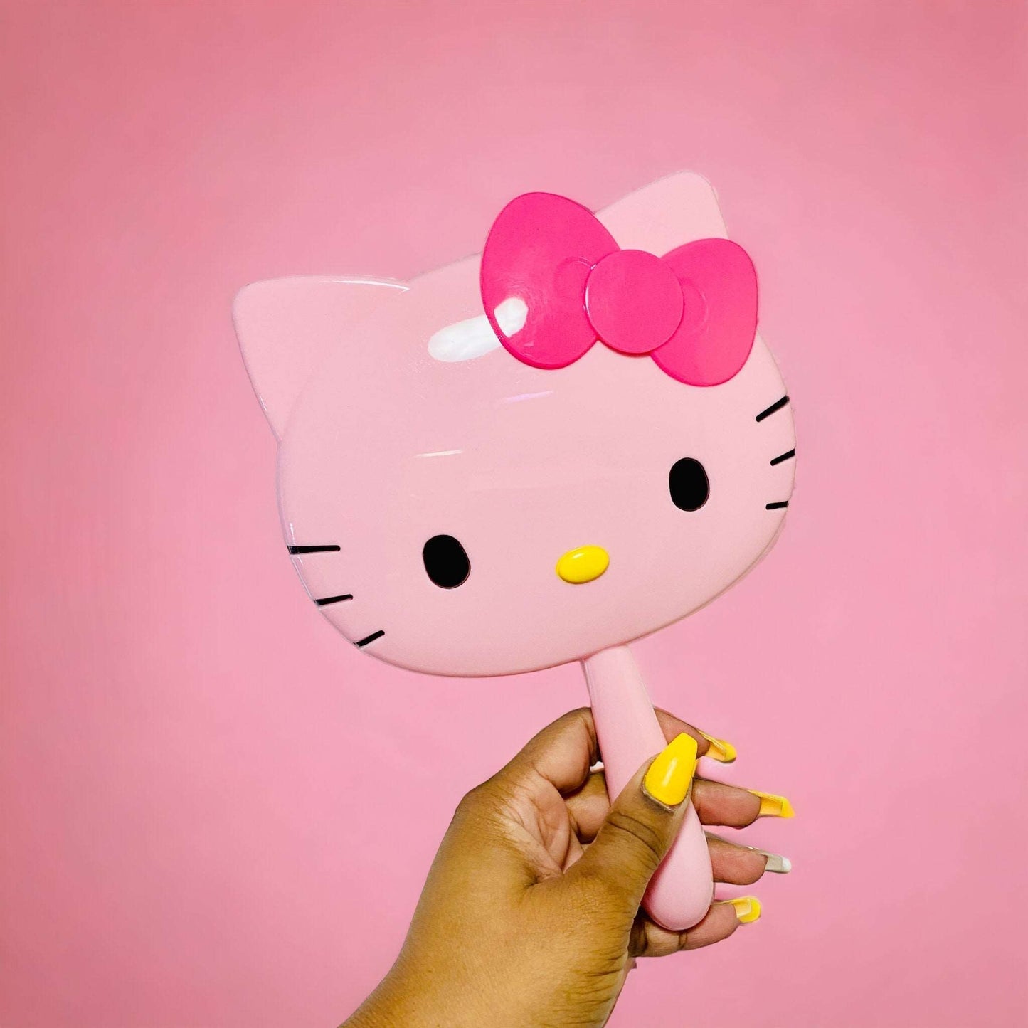 Pink Handheld Hello Kitty Mirror Face Mirrors Pink Sweetheart