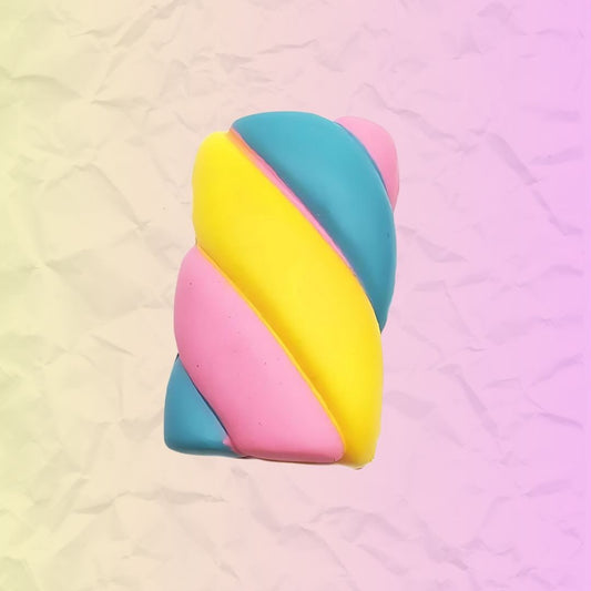 Marshmallow Rainbow Twist Squishy