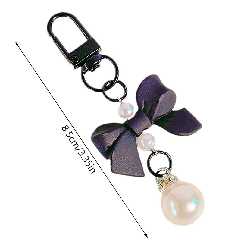 Elegant Bow & Pearl Charm Accessory