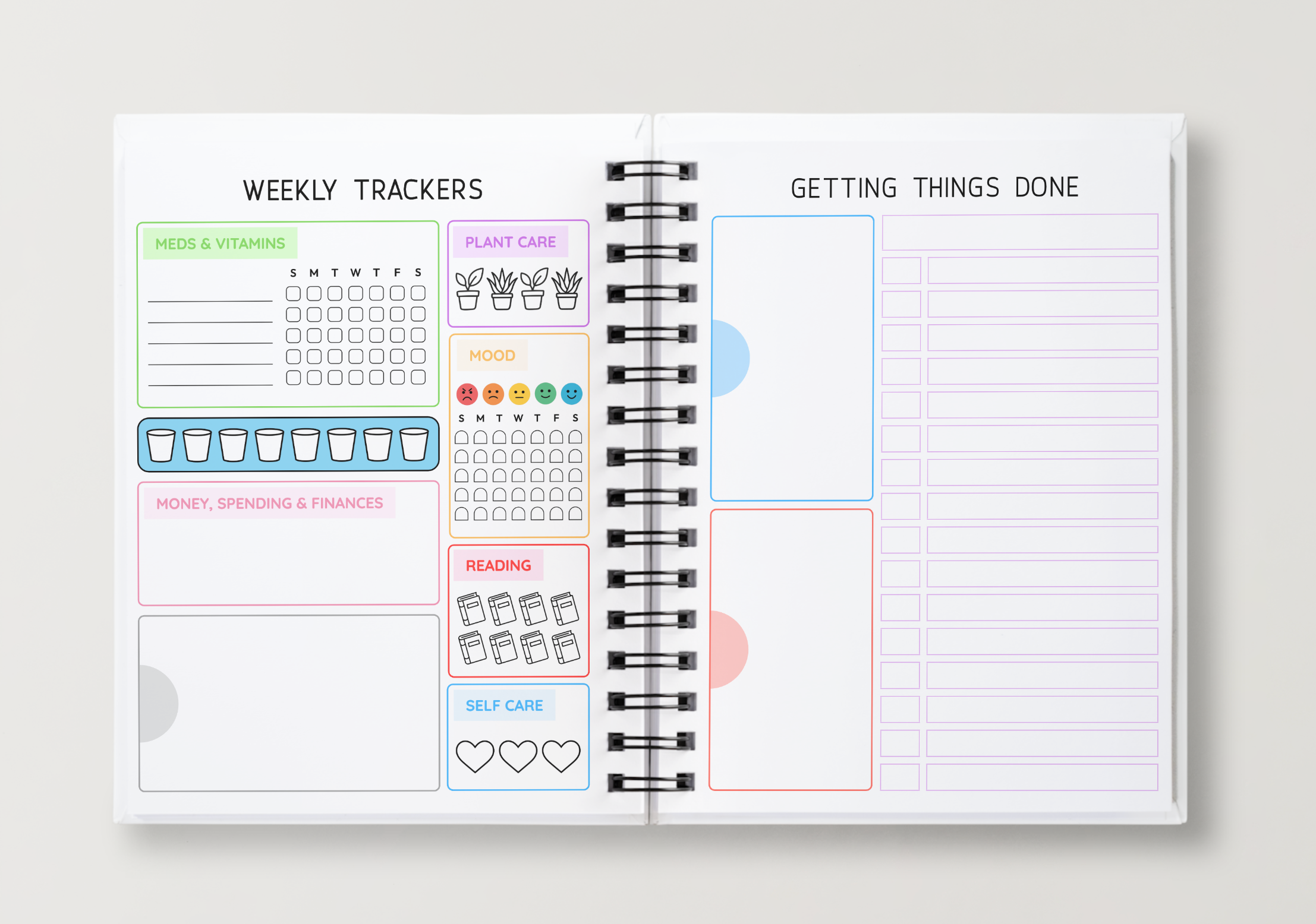6 Month Undated Hardcover Planner
