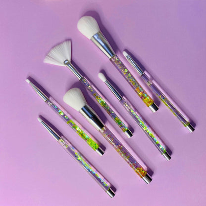 Sparkling Glitter Liquid Cosmetic Makeup Brush Set Makeup Brushes Pink Sweetheart