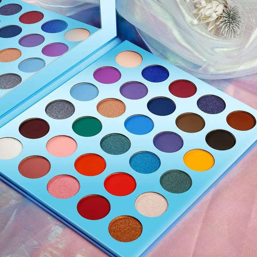 "Tropical Paradise" Pressed Powder Eyeshadow Makeup Palette Eye Shadow Pink Sweetheart