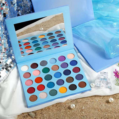 "Tropical Paradise" Pressed Powder Eyeshadow Makeup Palette Eye Shadow Pink Sweetheart