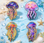 Angelic Jellyfish Enamel Pin Set 4pcs