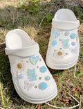 Aquamarine Pearl Garden Clog Charms Set