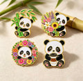 Baby Panda Enamel Pin Set 4pcs