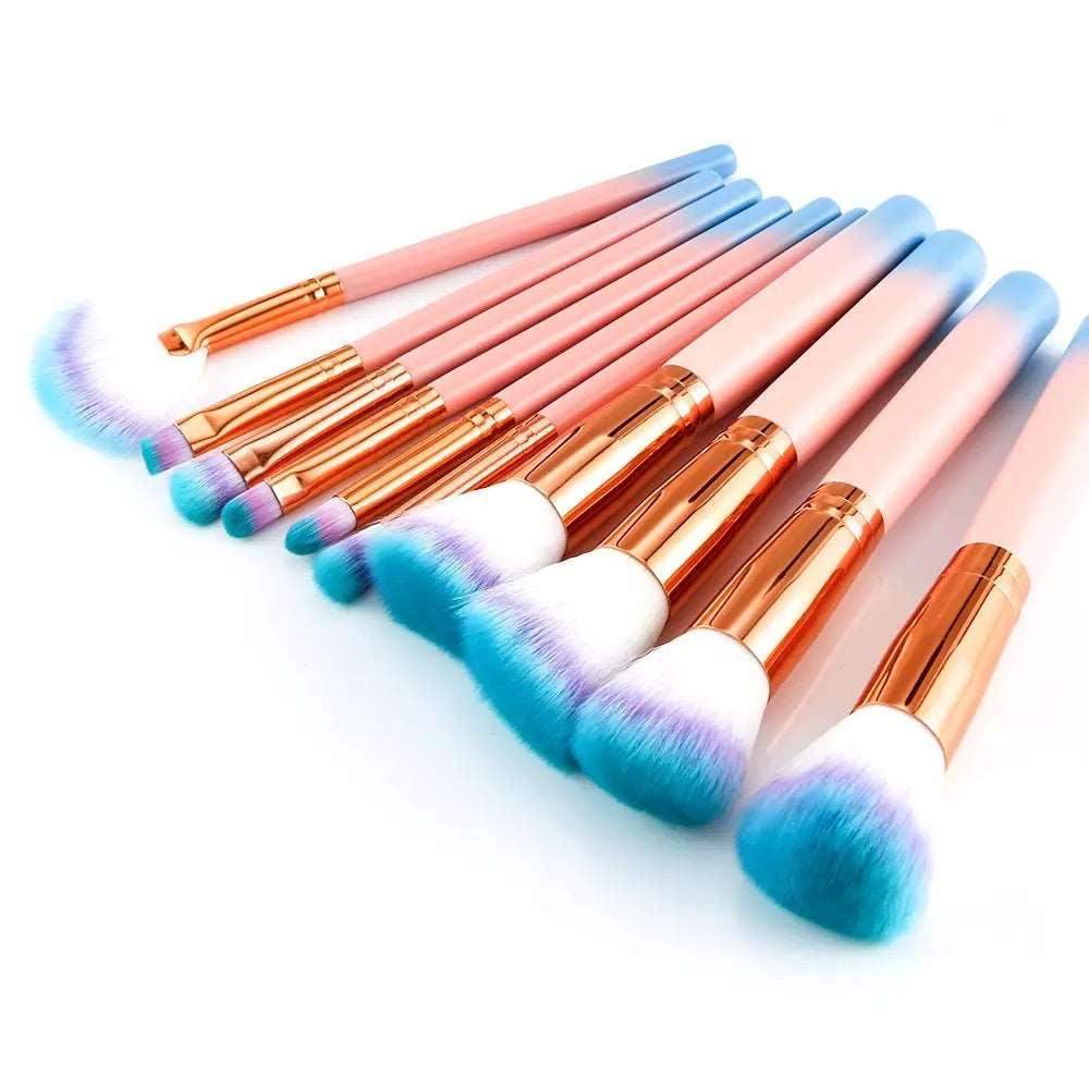 Beach Vibes Makeup Brush Set 10pc