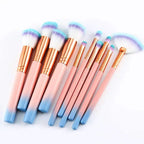Beach Vibes Makeup Brush Set 10pc