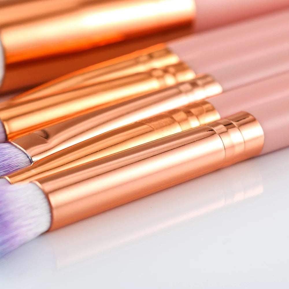 Beach Vibes Makeup Brush Set 10pc