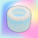 Birthday Cake Jumbo Scented Squishy - Blue Cotton Candy Scent