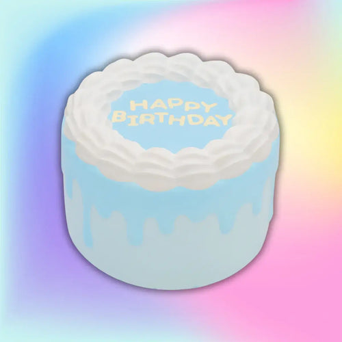 Birthday Cake Jumbo Scented Squishy - Blue Cotton Candy Scent