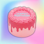 Birthday Cake Jumbo Scented Squishy - Pink Strawberry Scent