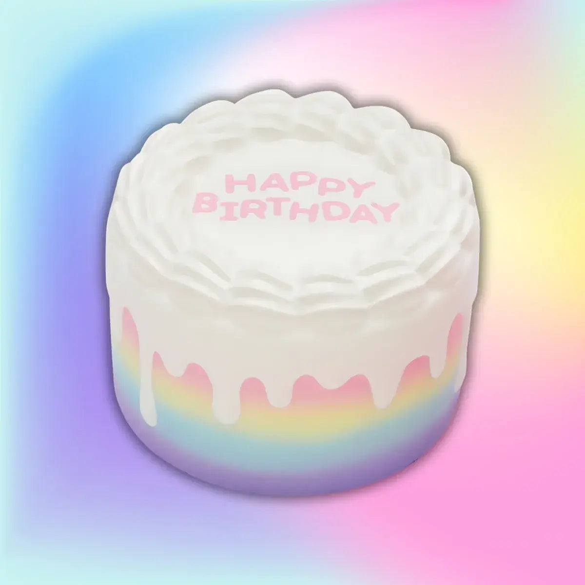 Birthday Cake Jumbo Scented Squishy - Rainbow Vanilla Scent