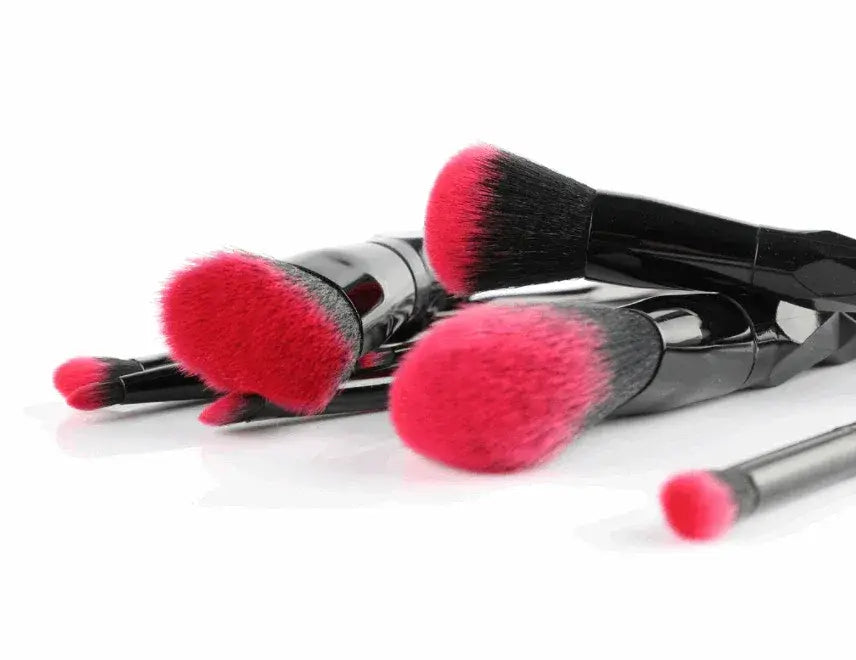 Black Obsidian Ombre Makeup Brush Set 4pc