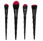 Black Obsidian Ombre Makeup Brush Set 4pc