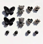 Black Onyx Fantasy Clog Charms Set