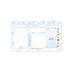 Blue Bow Ribbons Sticky Note Pad - 10" x 6" / White