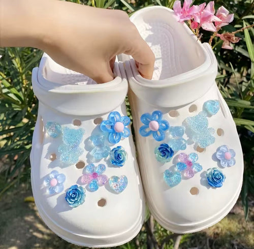 Blue Ocean Stardust Clog Charms Set