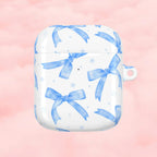 Blue Ribbon AirPod Case - AirPods Gen 1 / White / Glossy