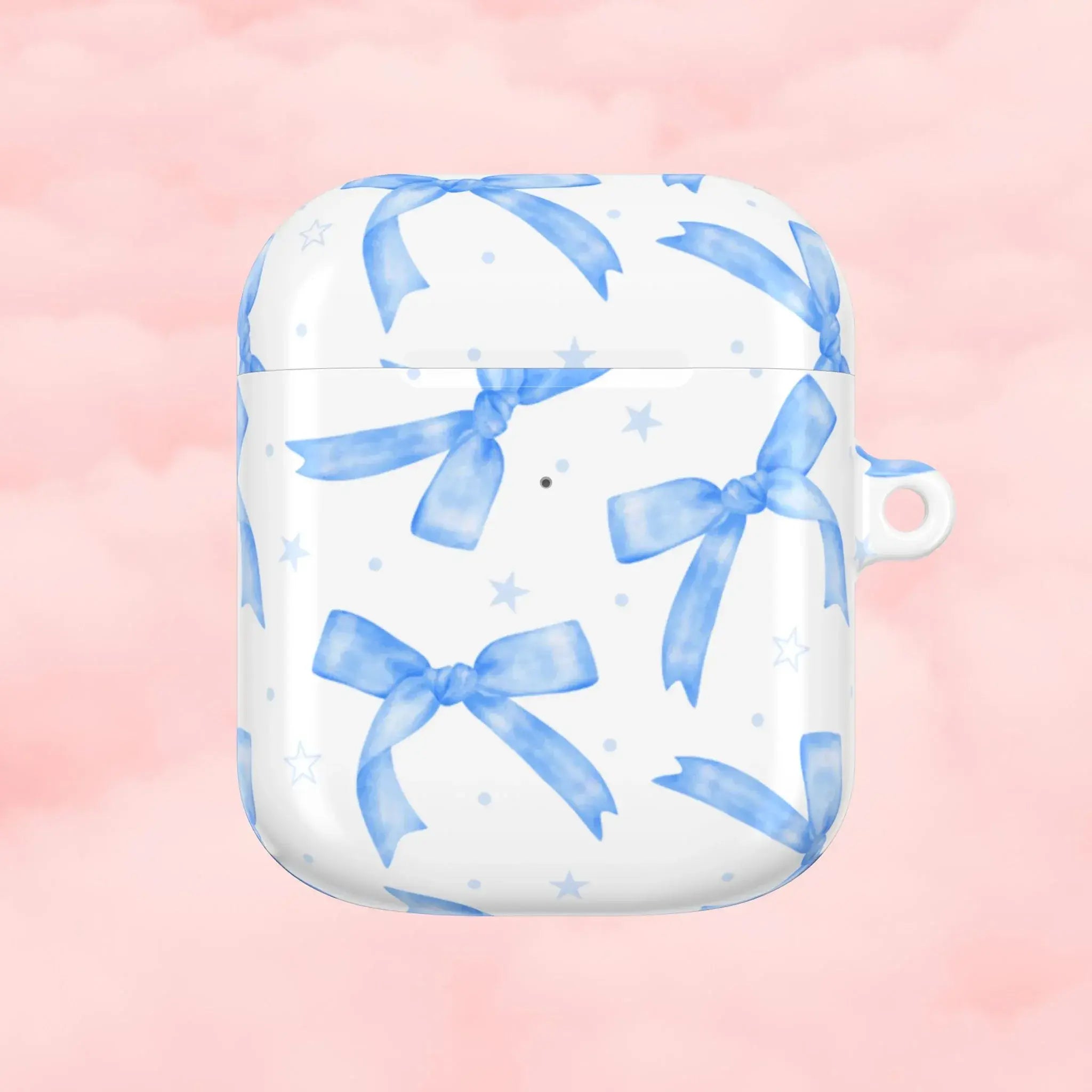Blue Ribbon AirPod Case - AirPods Gen 1 / White / Glossy