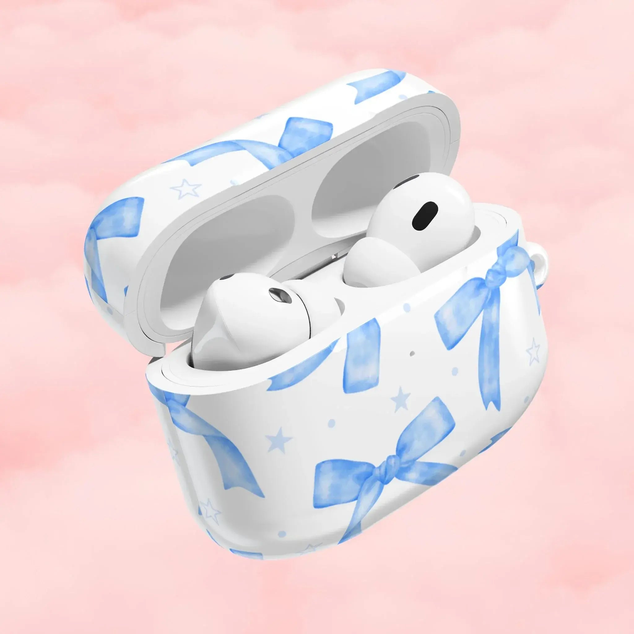 Blue Ribbon AirPod Case - AirPods Pro Gen 1 / White / Glossy