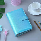 Blue Sapphire Shimmer Holographic A6 Budget Binder