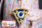 Blueberry Pie Clicker Fidget Keychain - Silent Peach
