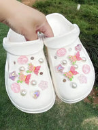 Blushing Butterfly Blossom Clog Charms Set