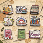 Book Lover Enamel Pin Set 9pcs