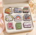 Book Lover Enamel Pin Set 9pcs