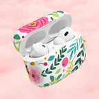 Botanical Flower Garden AirPod Case - AirPods Pro Gen 1 / White / Glossy
