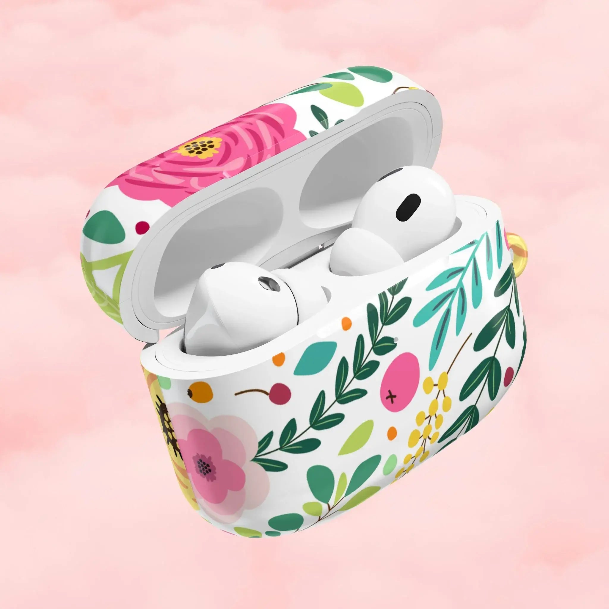 Botanical Flower Garden AirPod Case - AirPods Pro Gen 1 / White / Glossy