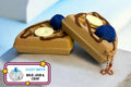 Breakfast Waffle Clicker Fidget Keychain - Clicky Blue