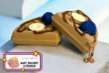 Breakfast Waffle Clicker Fidget Keychain - Silent Peach