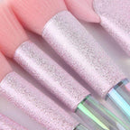 Bubble Princess Holo Iridescent Makeup Brushes 10pc