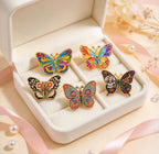 Butterfly Enamel Pin Set 5pcs