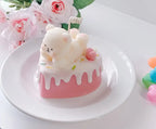 Cuddle Bear Strawberry Cake Mini Dessert Candle