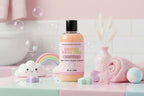 Body wash bottle labeled 'Candied Sugar Spell' by Pinksweetheart on a white background