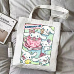 Chibi Kawaii Cartoon Anime Canvas Tote Bag - Cinnamoroll