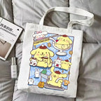 Chibi Kawaii Cartoon Anime Canvas Tote Bag - PomPom